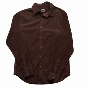 Todd Snyder Brown Corduroy Button-Down Shirt | Men’s Small Heritage 100% Cotton